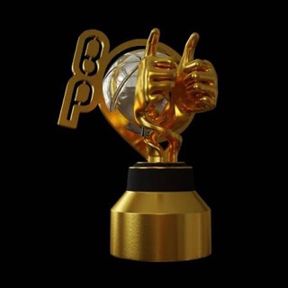 Troféu dourado dos Prêmios Alternativos do Bola Presa