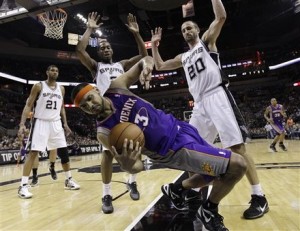 Kawhi Leonard, Tim Duncan, Manu Ginobili, Jared Dudley